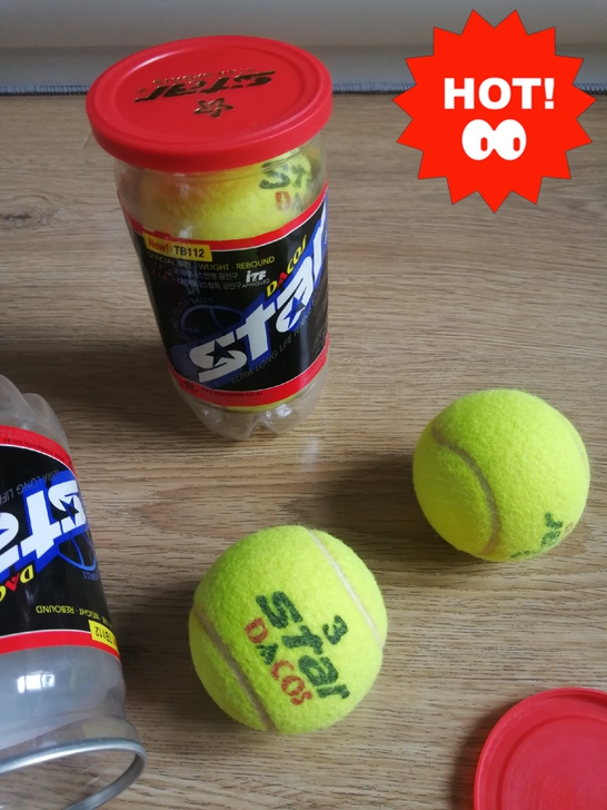 韩国品牌网球，是已开封练过的球 。质量很好...