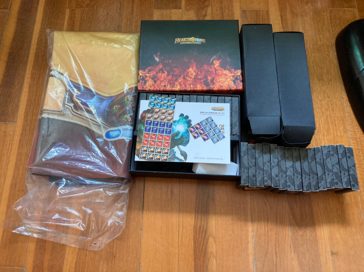 炉石传说diy实体卡牌，经典包，有桌布，骰...