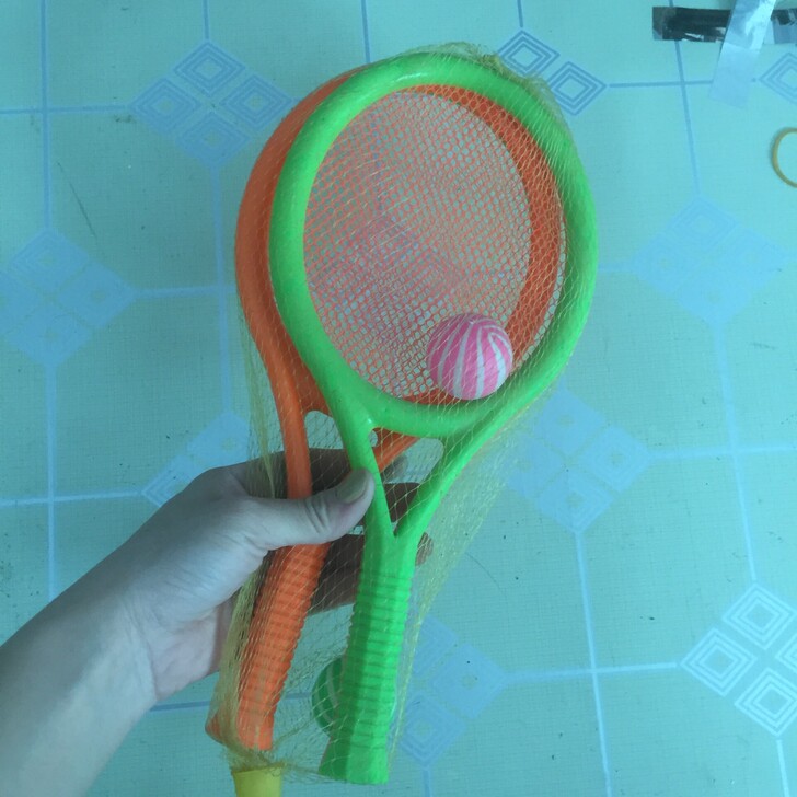 儿童休闲球类乒乓球网球拍幼儿园表演区道具体...