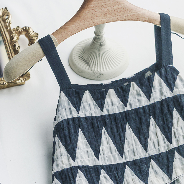 厌世长裙冷淡风egg裙法式初恋吊带裙复古#...