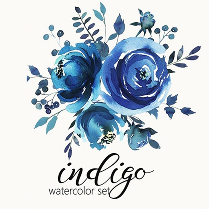 花卉植物ps设计素材包装水彩插画png免抠...