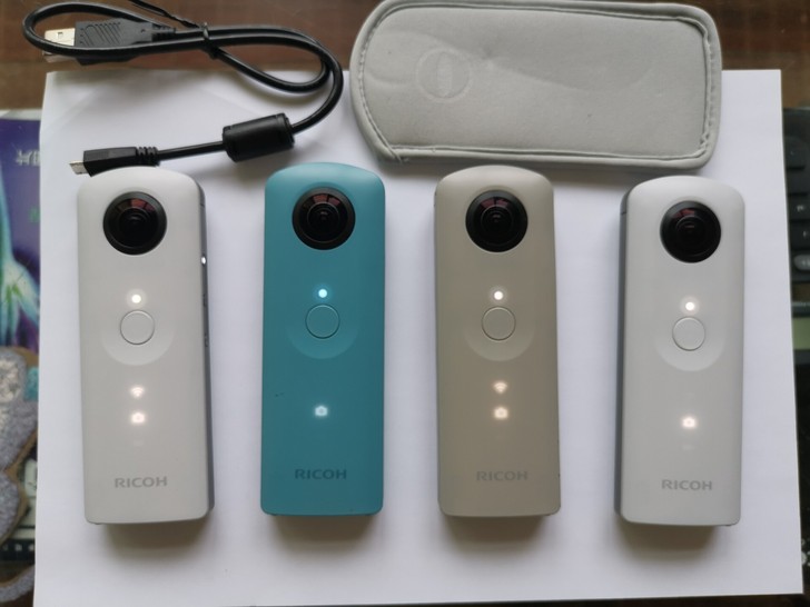 理光全景360度VR相机。品牌：THETA...