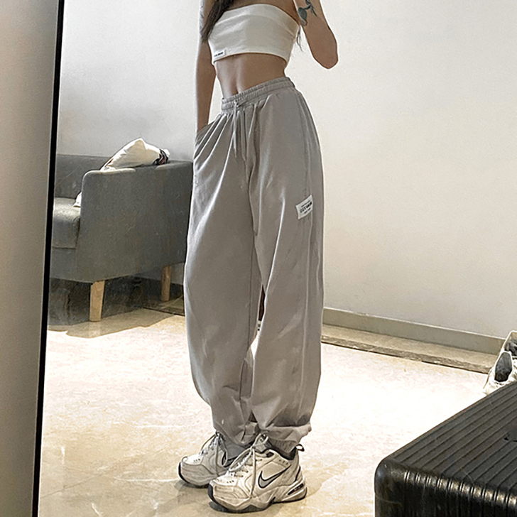 KLIOU 休闲裤黑色