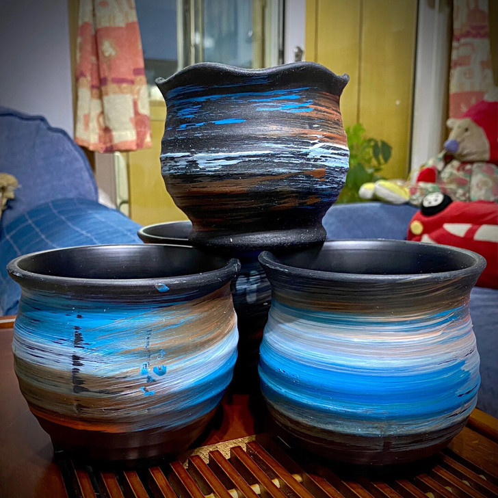 限时特价爆款4个多肉陶瓷花盆包邮包损！#粗...