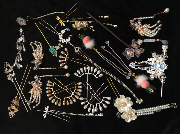 古风汉服配饰 发饰套装  39.9福袋在图...