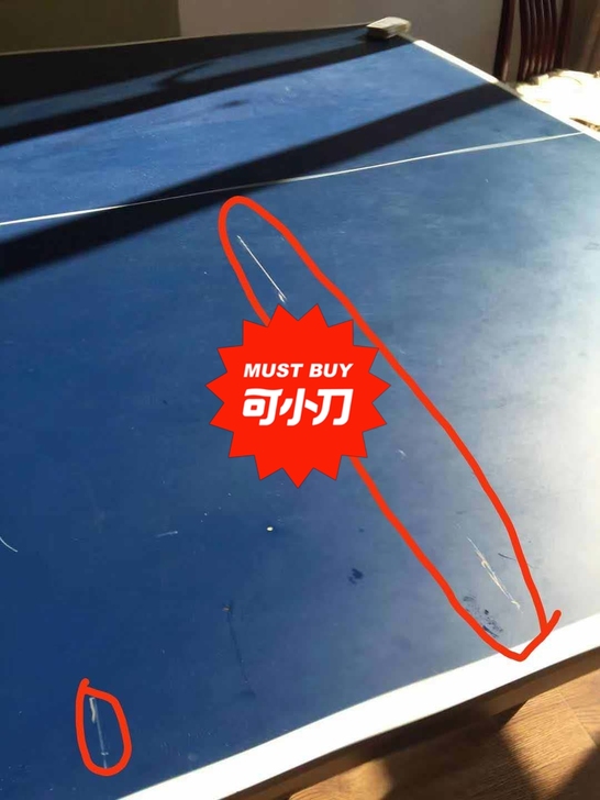 弗兰德可移动乒乓球台，1.8面板，自提，七...