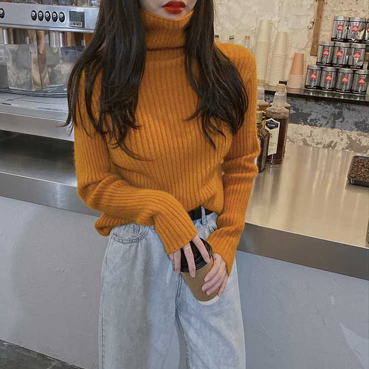 晶美雅 毛衣 这个爱马仕橙 超显气质 九成新