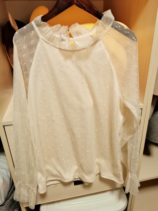 全新  蕾丝雪纺衫