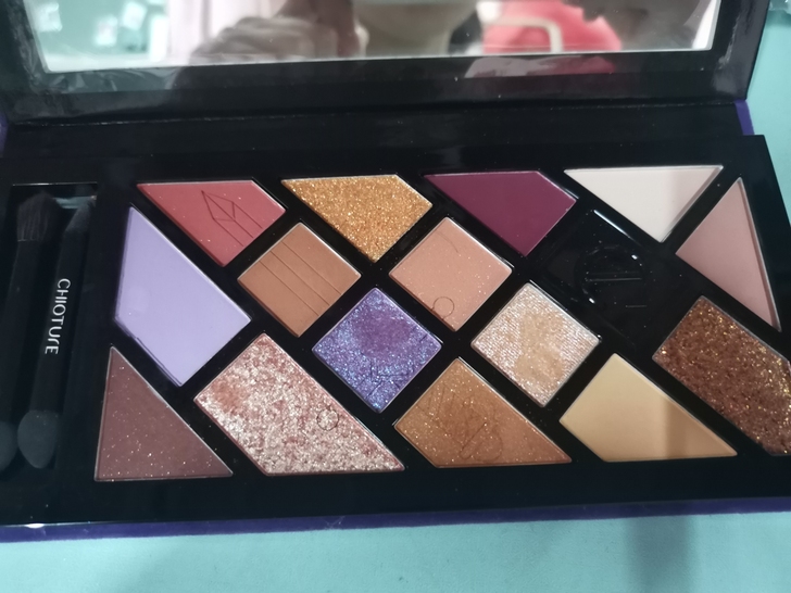 稚优泉15色塔罗盘眼影仙女紫盘，新手小白用...