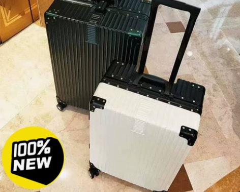 【今日特惠】闲置铝框行李箱拉链拉杆箱男女学...