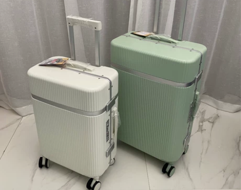 外贸出口日本漫游拉杆箱20寸登机箱铝框密码...