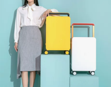 旅行箱 拉杆高级感嵌入式中置宽行李箱女20...