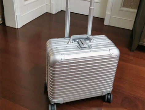 横版 17寸网易严选 全铝镁合金行李箱拉杆...