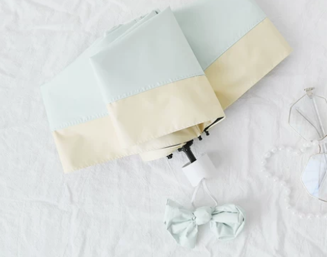 超轻小巧太阳伞防晒防紫外线女晴雨两用折叠黑...