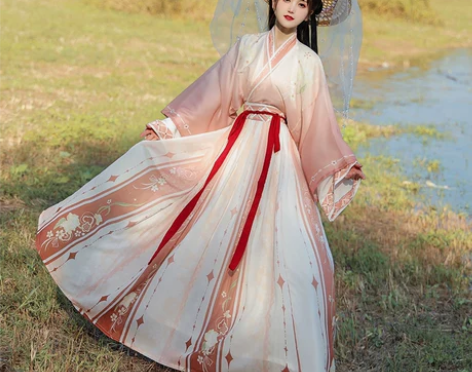 汉服女正品原创春季中国风晋制交领齐腰襦裙魏...