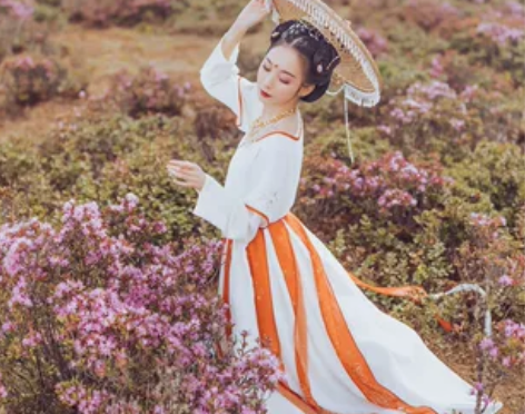 【兰若庭汉服—红渠】坦领汉元素 分片裙 原...