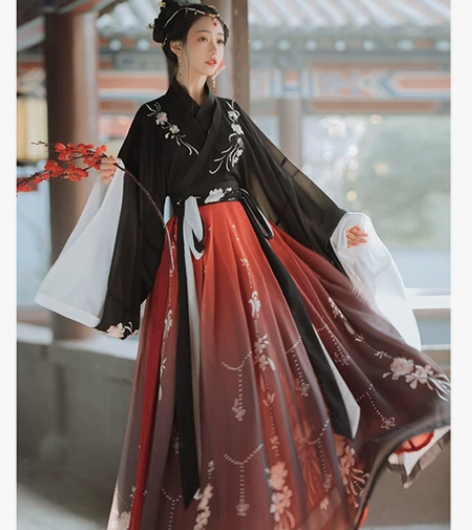 桔屿汉服6米摆,仅试穿过一次,m码,裙子很...