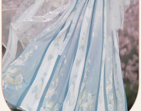 【花不误】茗月萱汉服女齐胸襦裙日常套装刺绣...