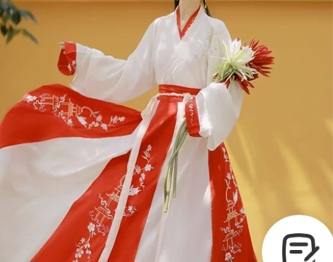 妃亦坊原创汉服女【云涧兔】晋制中国风交领齐...