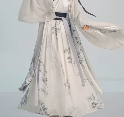 宋制原创汉服交领男女款齐腰襦裙 只穿了一次...
