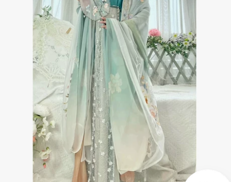 原创玖月初正品女中国风古装唐制齐胸诃子裙大...