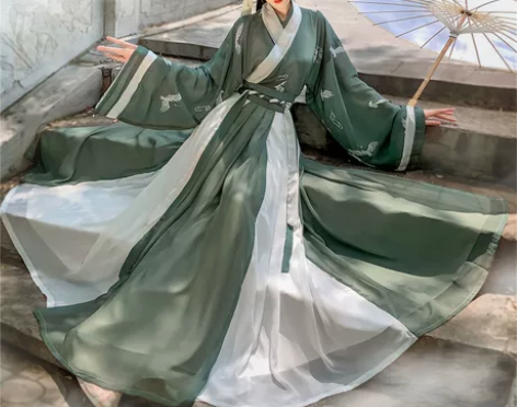 汉旭汉服女长安故里晋制齐腰襦裙交领一片式 ...