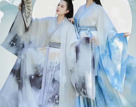 ?暂挂:汉旭君辞云烟晋制汉服女中国风齐腰襦...