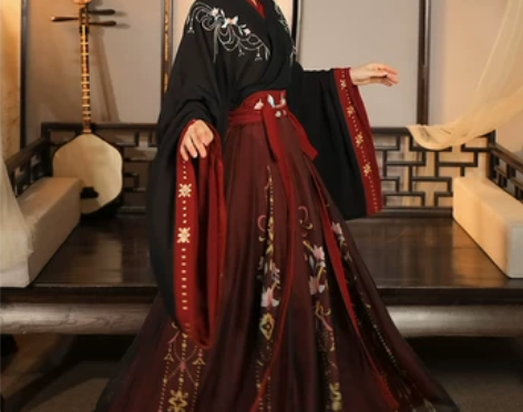 云芳晴绾星辰汉服女中国风交领齐腰襦裙魏晋风...