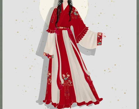 云芳晴【浮蕖清】原创汉服女晋制交领半臂齐腰...