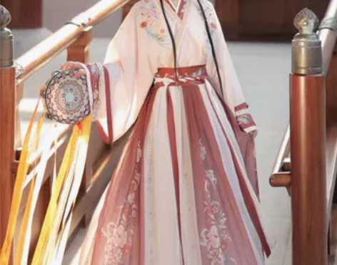 汉服原创正品花间翎晋制汉服女中国风绣花交领...