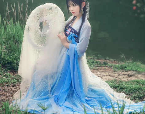 ?千韵岗原创汉服 星空系列 辰莲鱼梦 两片...