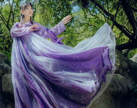 辰莲鱼梦汉服女秋冬中国风仙气飘逸古… 【辰...