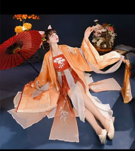 劲合唐风诃子裙正品原创汉服女踏莎行夏季薄款...