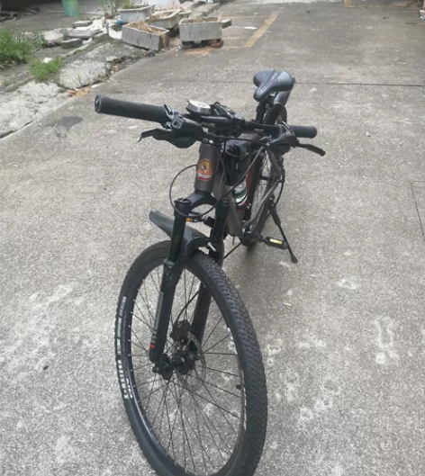 菲利普铝合金山地自行车，轻量级铝架，战斗黑...