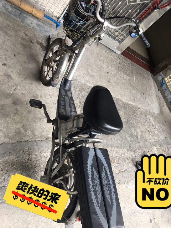 台铃电动单车 自用好车 48V 电池可以跑...