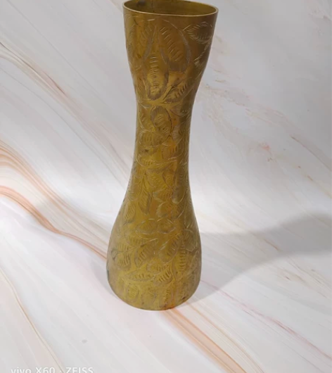 花瓶，铜制，满雕花，海外回流，插花神器，赏...