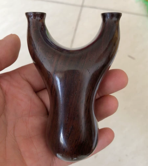 胖飞虎弹弓黑檀实木全新饱满圆润手感充实舒适...