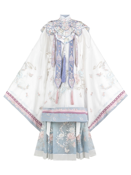 汉尚华莲12周年店庆款昙华一梦汉服女昙花刺...