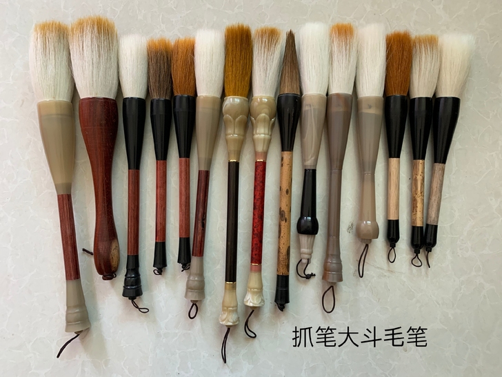 抓笔大号斗笔狼毫羊毫兼毫毛笔大抓笔