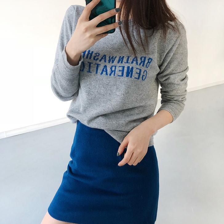【双11狂欢价】Stmllex圆领羊绒衫女...