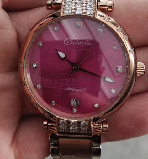 女士卡罗莱机械表，原价2800，9成新，3...