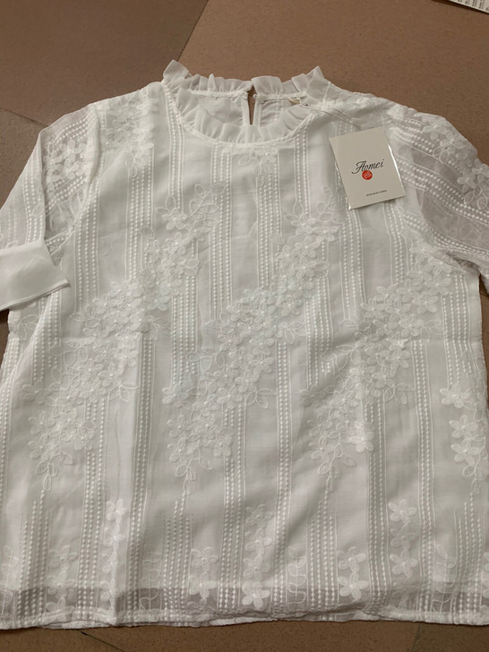 全新雪纺蕾丝衫3XL，胸围110