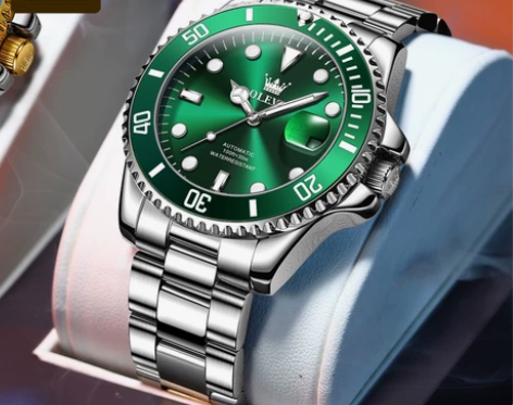 欧利时品牌手表经典绿水鬼机械表男士手表男表...