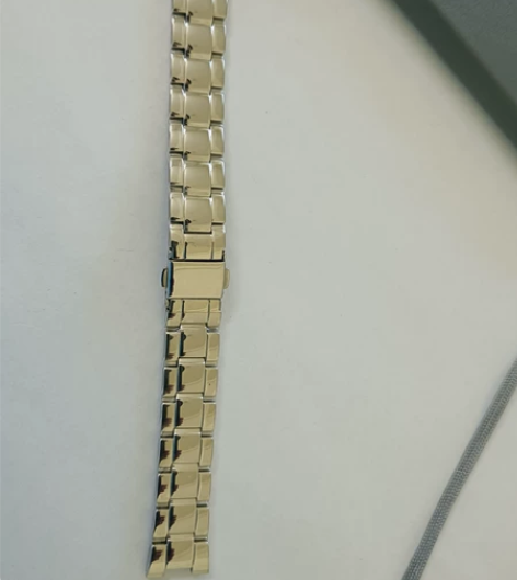 全新 钨钢手凹口表带适配雷诺天王手表带表链...