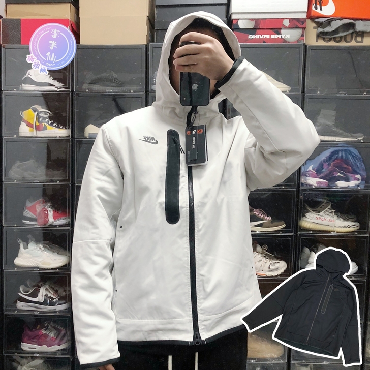 耐克NIKE男子运动休闲防水拉链连帽卫衣棉...