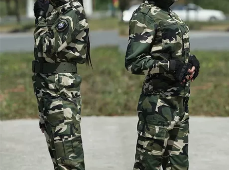 春秋迷彩服男套装女户外多袋劳保工作服耐磨工...
