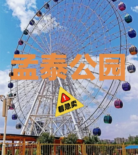 鞍山孟泰公园游乐场15项套票56元,摩天轮...