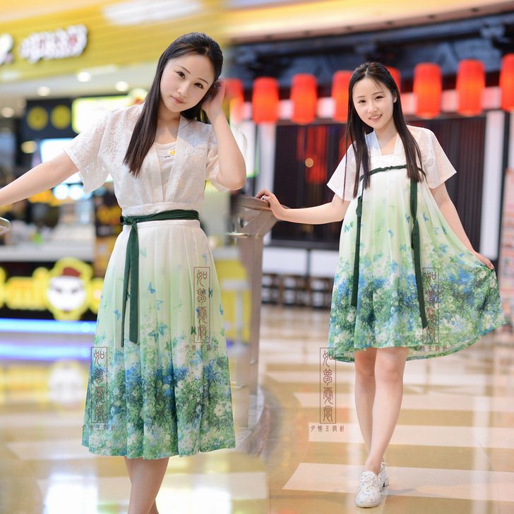 [如梦霓裳]汉元素女装[踏歌(一)]襦裙套...