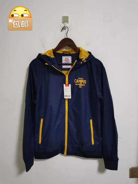 全新特步春秋款外套男180xl码 双层深色...