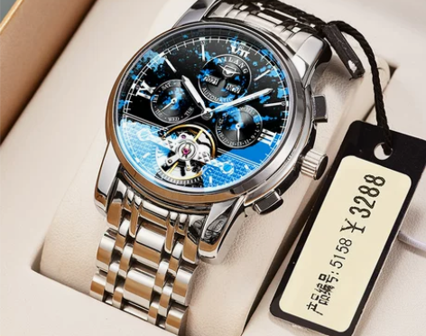 瑞士镂空机械表全自动正品防水手表男士十大国...